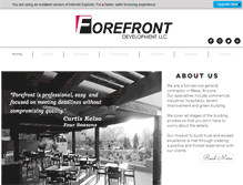 Tablet Screenshot of forefrontdevco.com